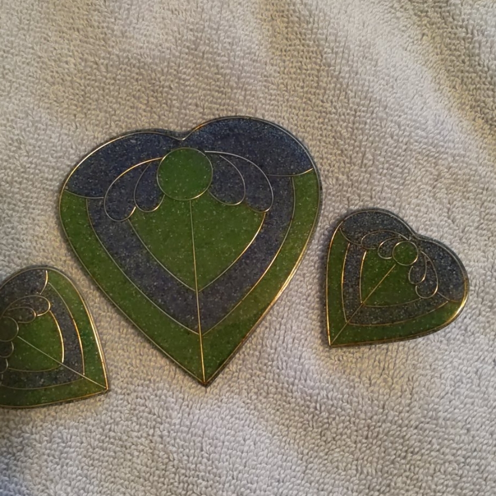 Pendant and earrings